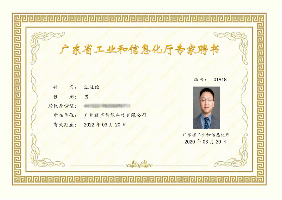 廣州視聲智能科技有限公司 知識產(chǎn)權事業(yè)部總經(jīng)理-汪壯雄